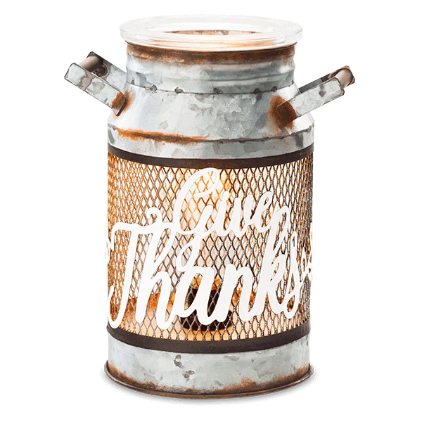 Scentsy Give Thanks Milk Can Warmer